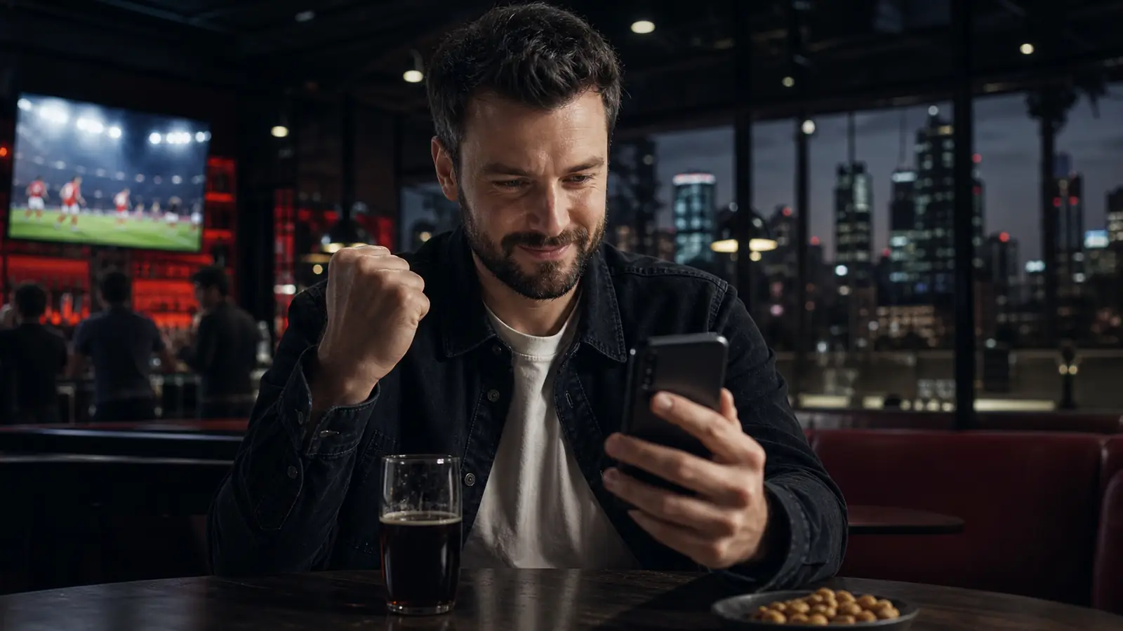 Dorosły kibic otrzymuje cashback BetLabel po nocnym meczu